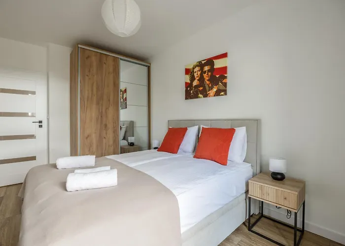 Daire Lily The Big Screen For 6 People & Parking Gdansk